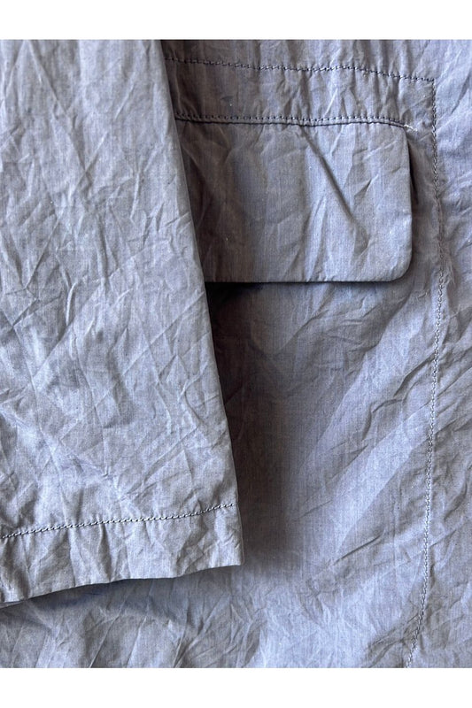 Cotton Typewriter Coverall Jacket - Saxe - DUNE + SALT