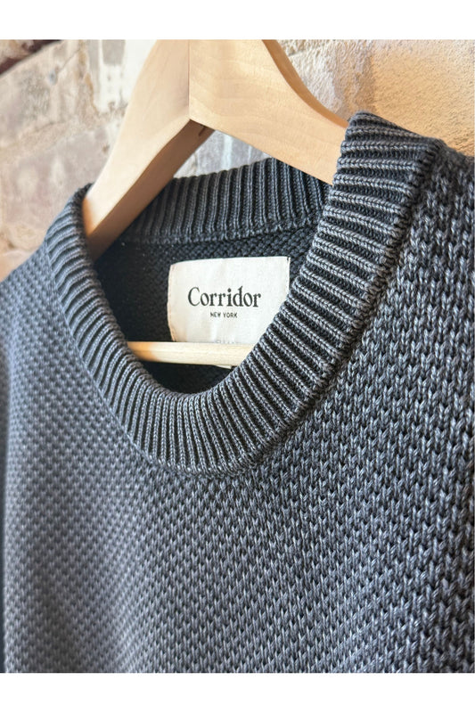 Pocket Crewneck - Black - DUNE + SALT