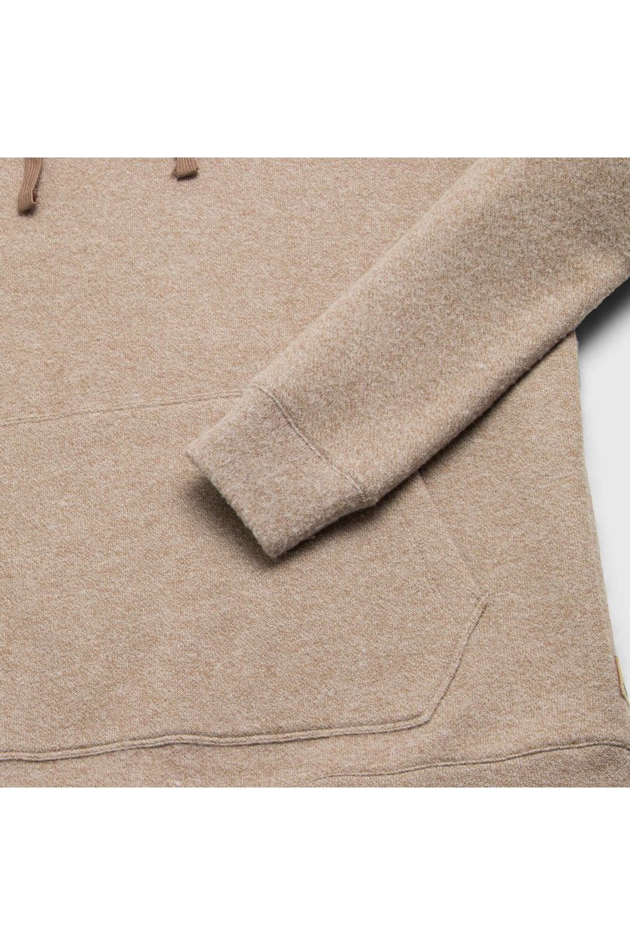 Justin Sweater Fleece Hoodie - Camel Heather - DUNE + SALT