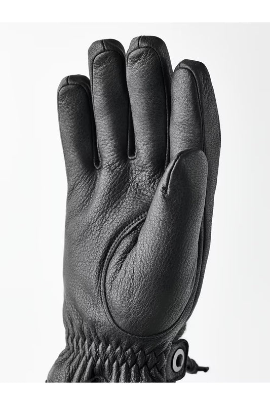 Daniel Leather Gloves - Charcoal/Black