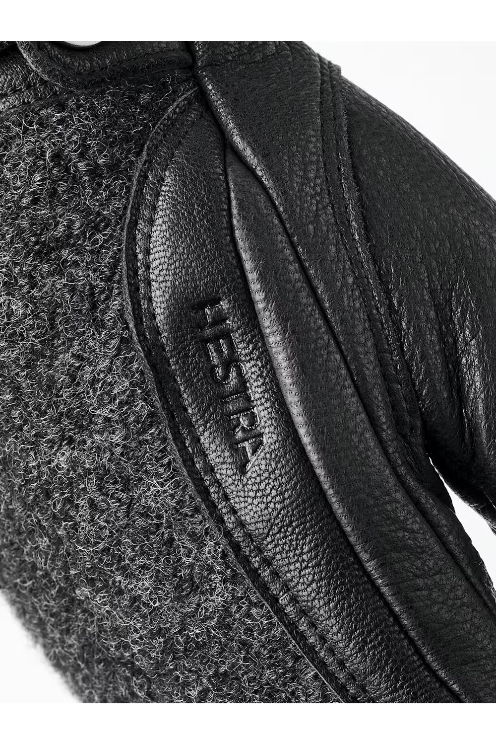 Daniel Leather Gloves - Charcoal/Black