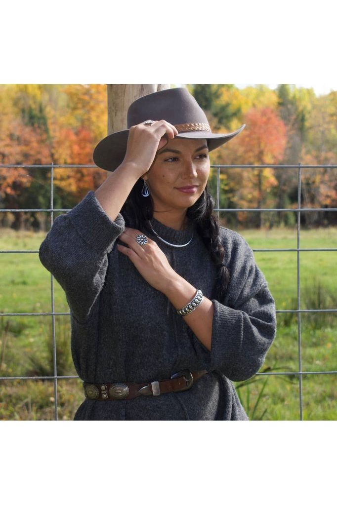 Western Sterling Silver Oxidized Cuff - DUNE + SALT