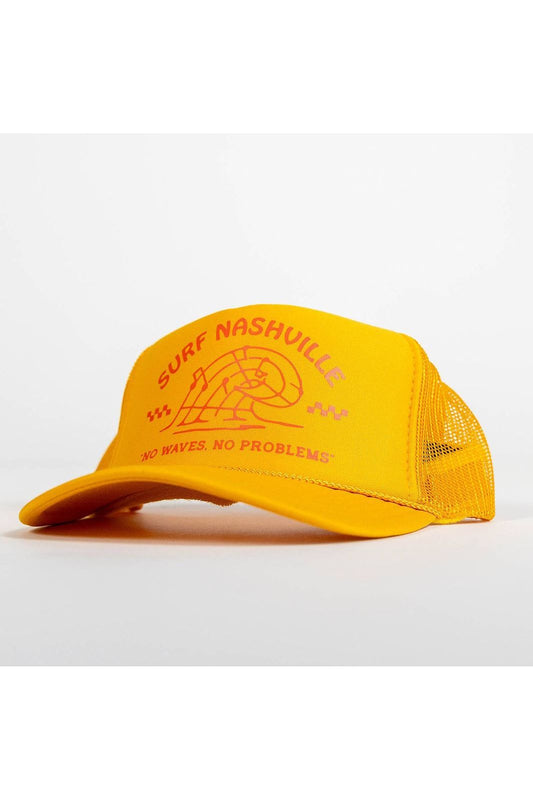 Surf Nashville Trucker Hat - Gold/Orange - DUNE + SALT