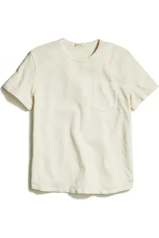 Vintage Heavy Slub Pocket Tee - Antique White - DUNE + SALT