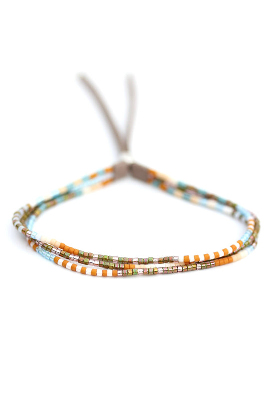 JR01 Carmel Triple Strand Bracelet