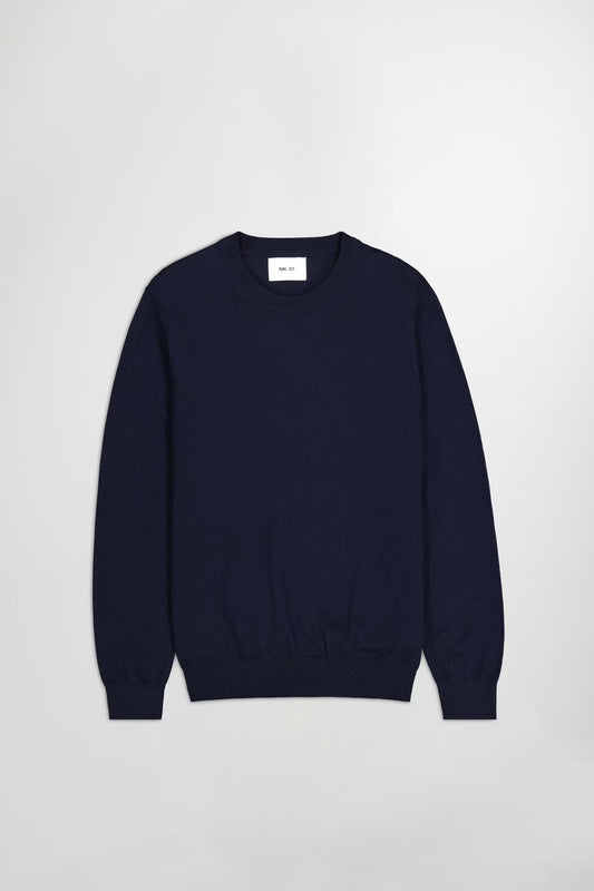Ted Wool Lightweight Sweater - Navy Blue - DUNE + SALT