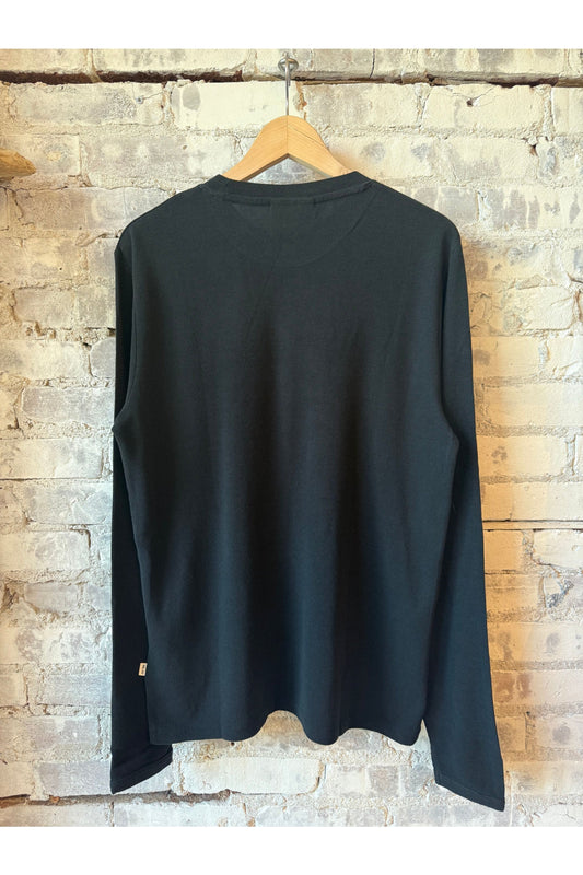 Clive Honeycomb Structured Tee - Black - DUNE + SALT