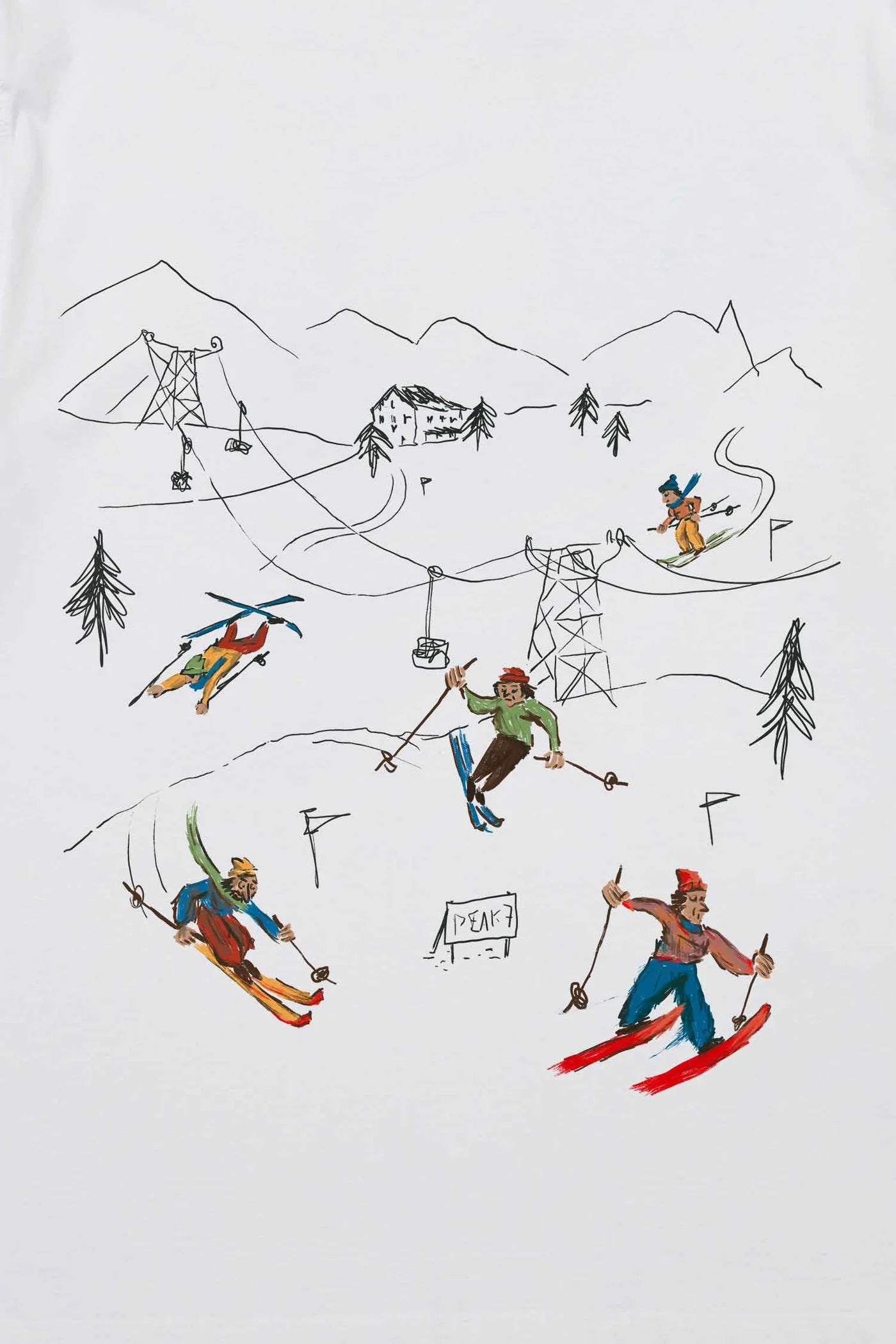 Peak 7 T-Shirt - White - DUNE + SALT