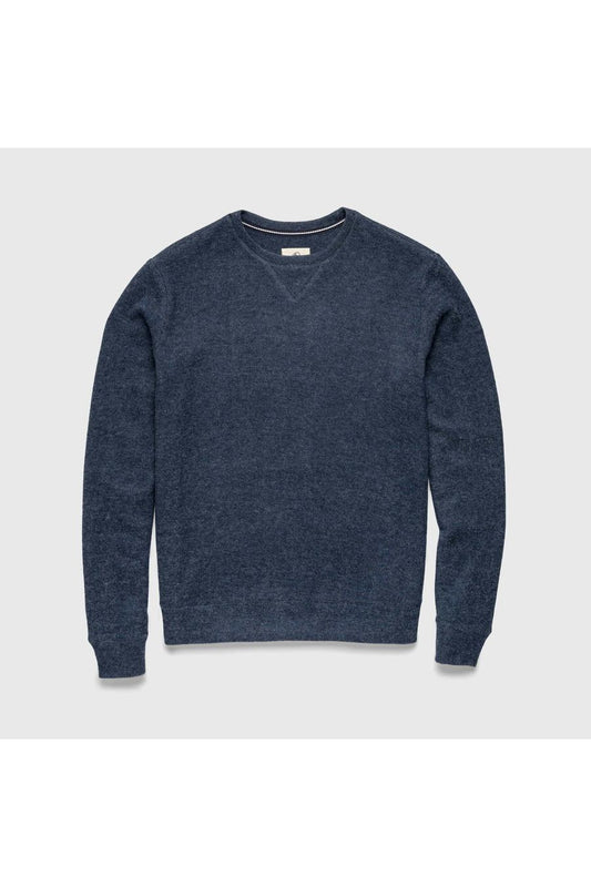 Butch Cashmist Crewneck - Navy Heather - DUNE + SALT