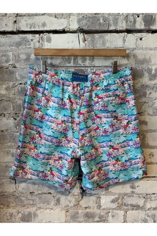 Cyclist Liner Swim Trunks - Portofino Multi - DUNE + SALT