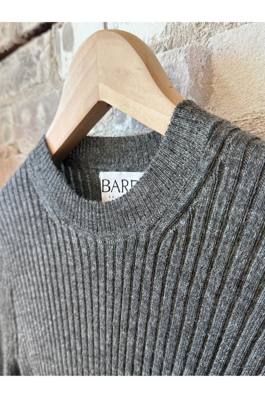 Fine Knit Rib Top - Stone - DUNE + SALT