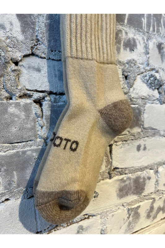 Merino Lambswool High Socks - Ivory - DUNE + SALT