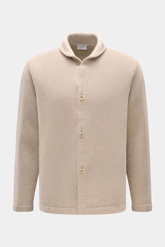Cardigan Knit Over Jacket - Beige Melange - DUNE + SALT