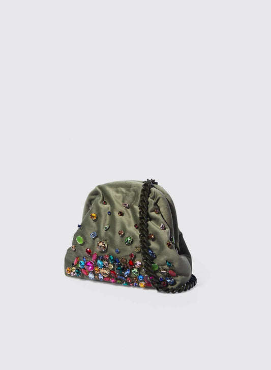 Pepita Clutch - Light Grey