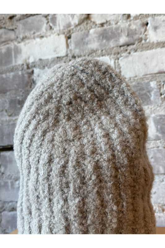 Colette Boucle Beanie - Mushroom - DUNE + SALT