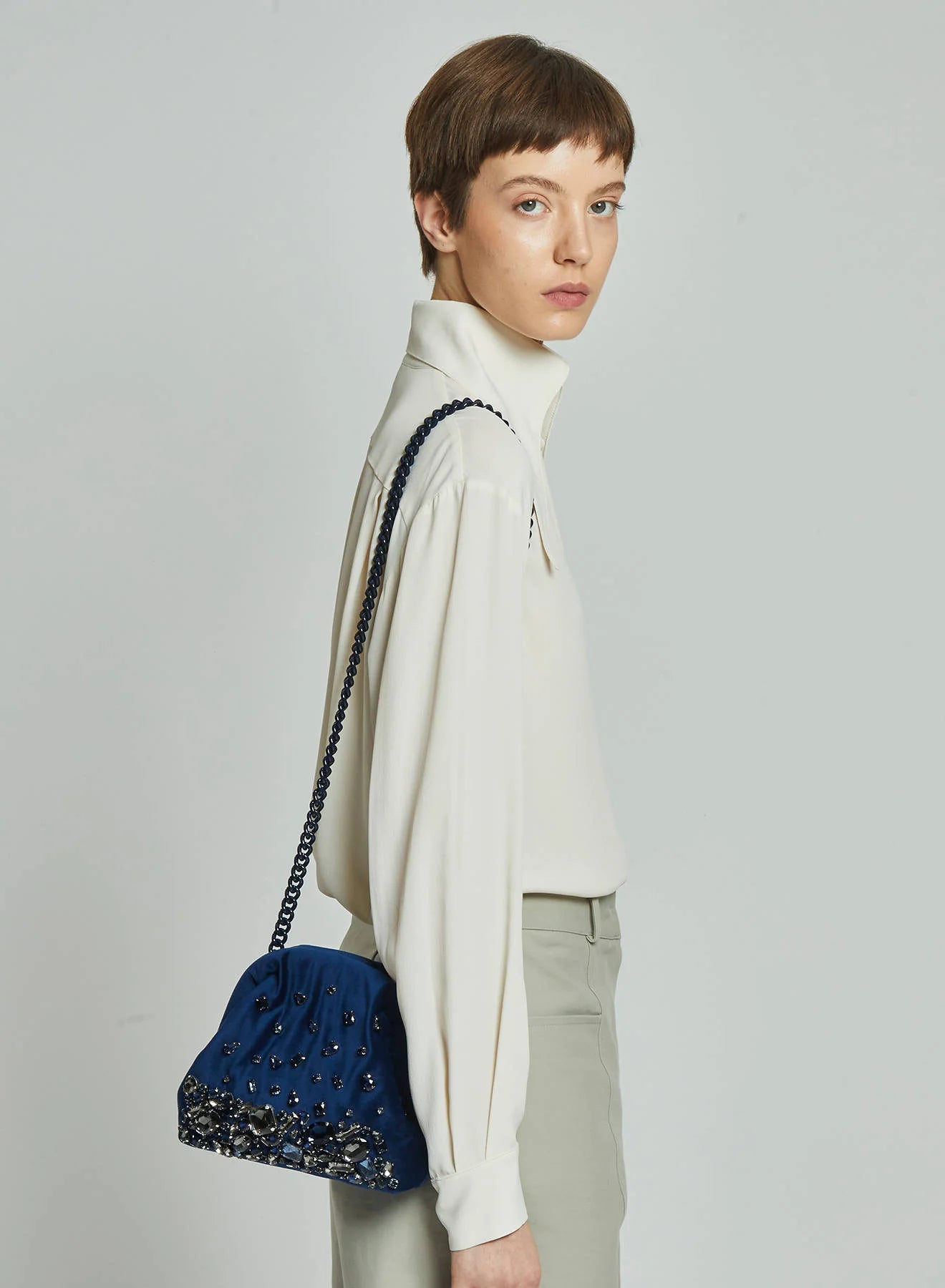 Pepita Clutch - Blue