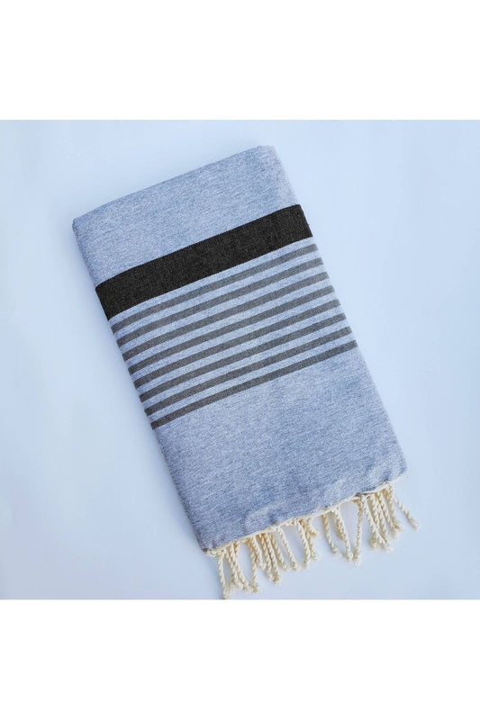 Beach Towel Sarong - Gray/Black - DUNE + SALT
