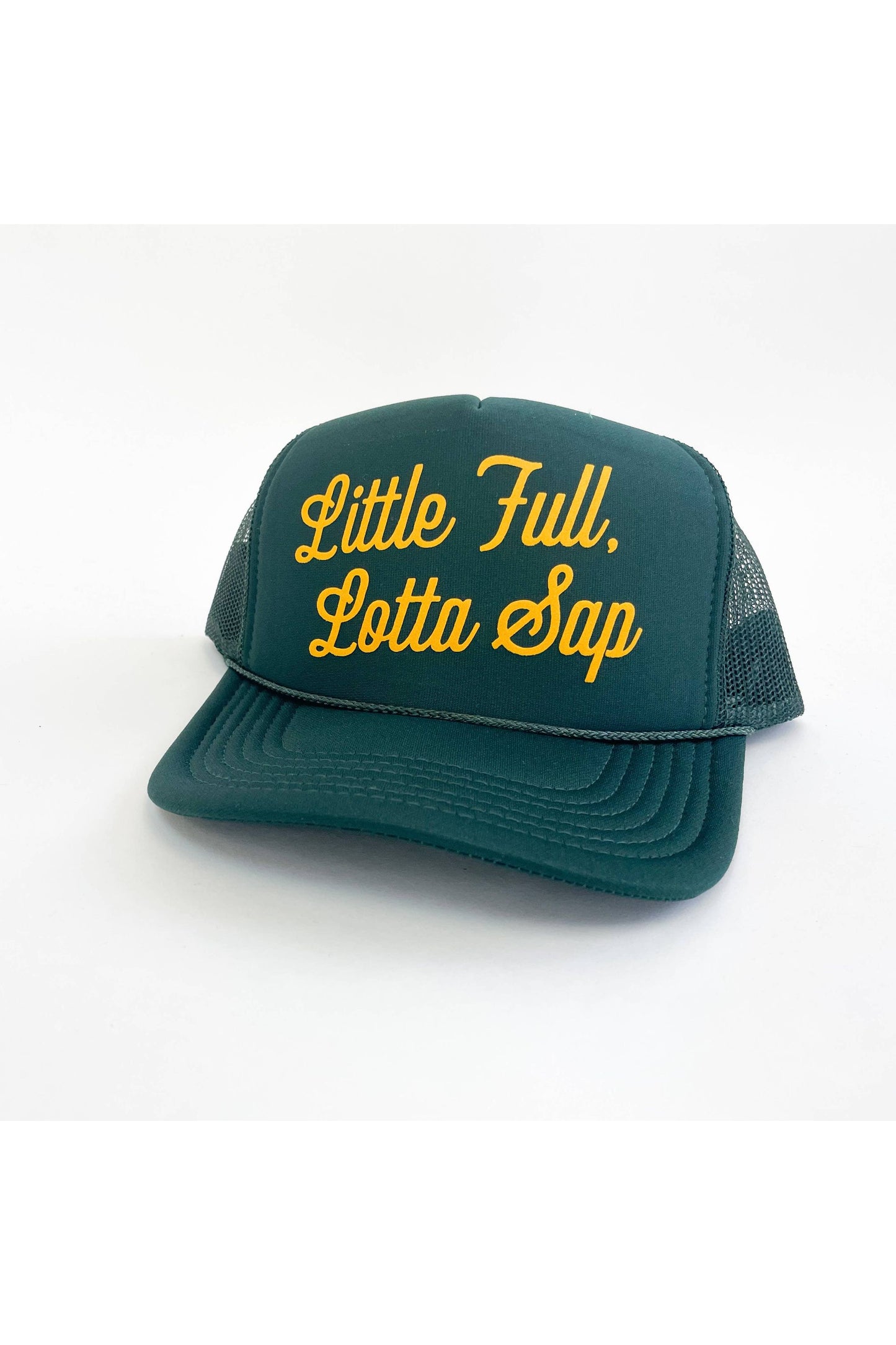 Christmas Vacation Little Full Lotta Sap Trucker Hat - Evergreen/Yellow - DUNE + SALT