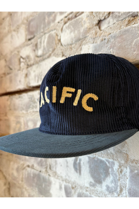 Pacific Strapback Cord Hat - Navy