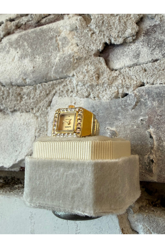 Breda x Dalmata Time Ring - Gold/Diamond