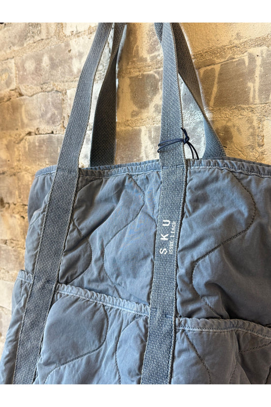 Quilted Tote Bag - Union Blue - DUNE + SALT