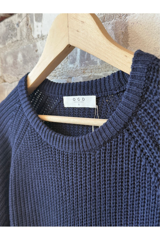 Raleigh Pullover - Navy - DUNE + SALT
