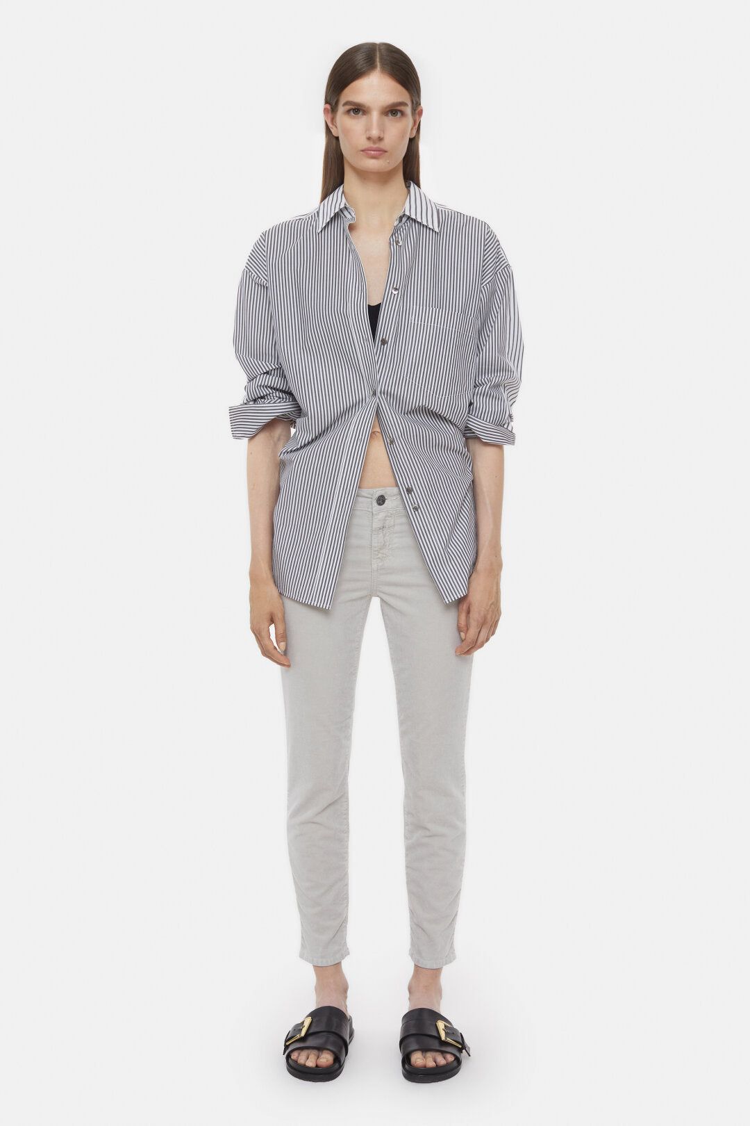 Baker Velvet Pants - Sea Grey - DUNE + SALT