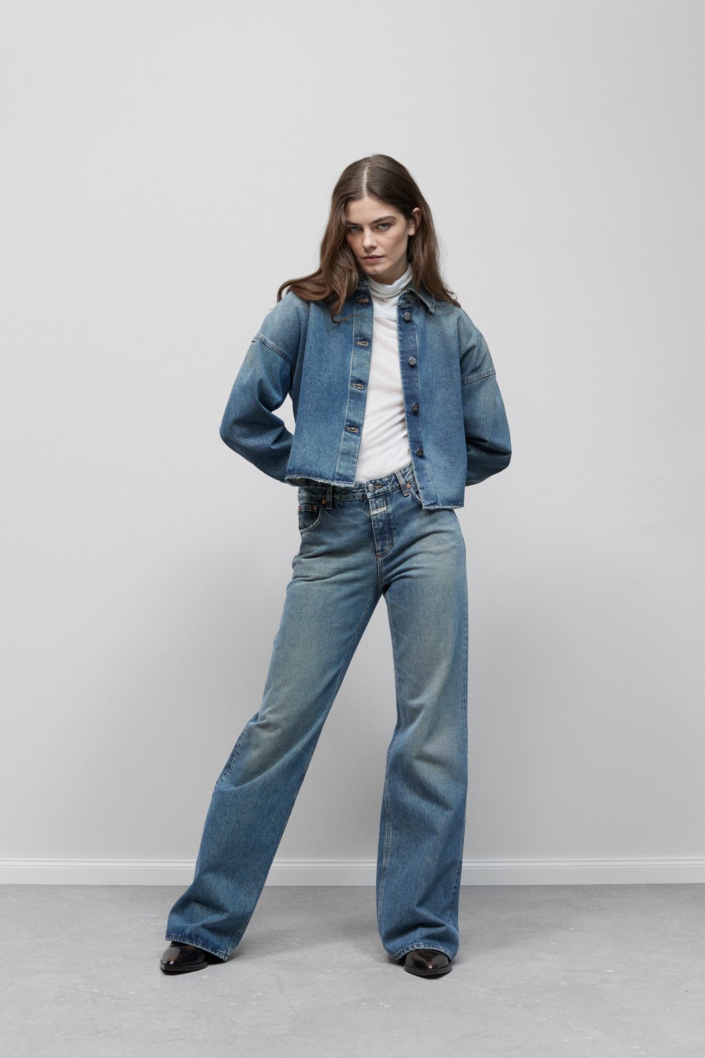 Gillan Wide Jean - Mid Blue - DUNE + SALT