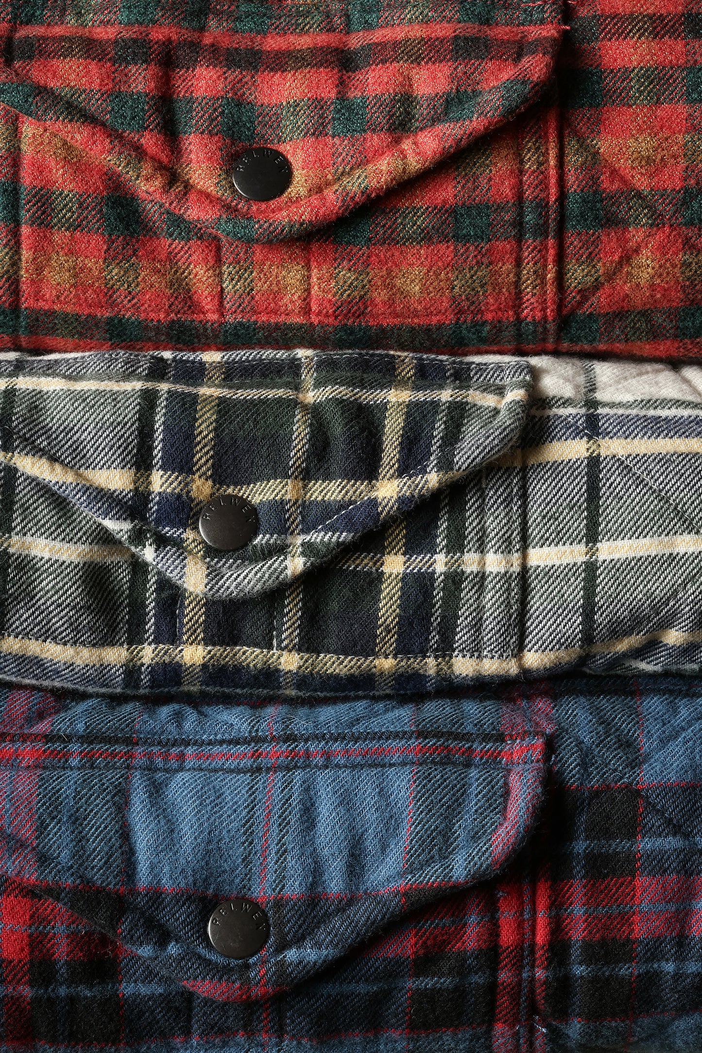 Quilted Flannel Shirt Jacket - Cream/Forest Tartan - DUNE + SALT