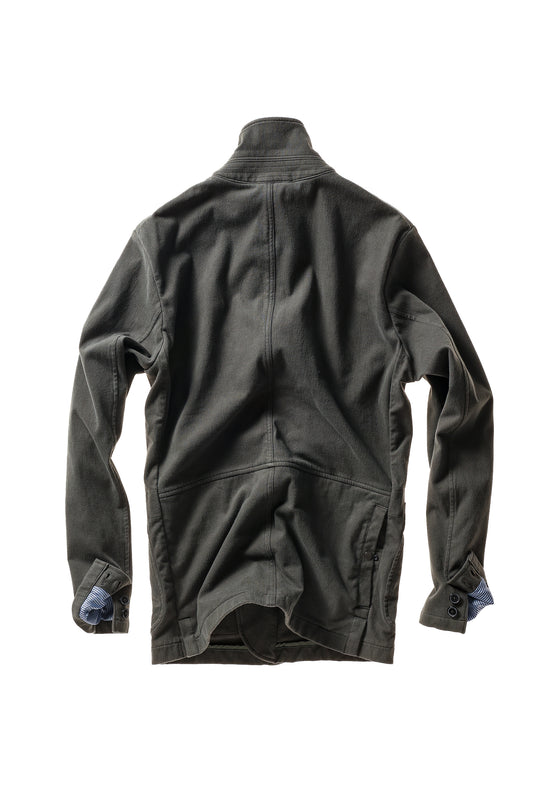 Moleskin Trap Blazer - Char Loden