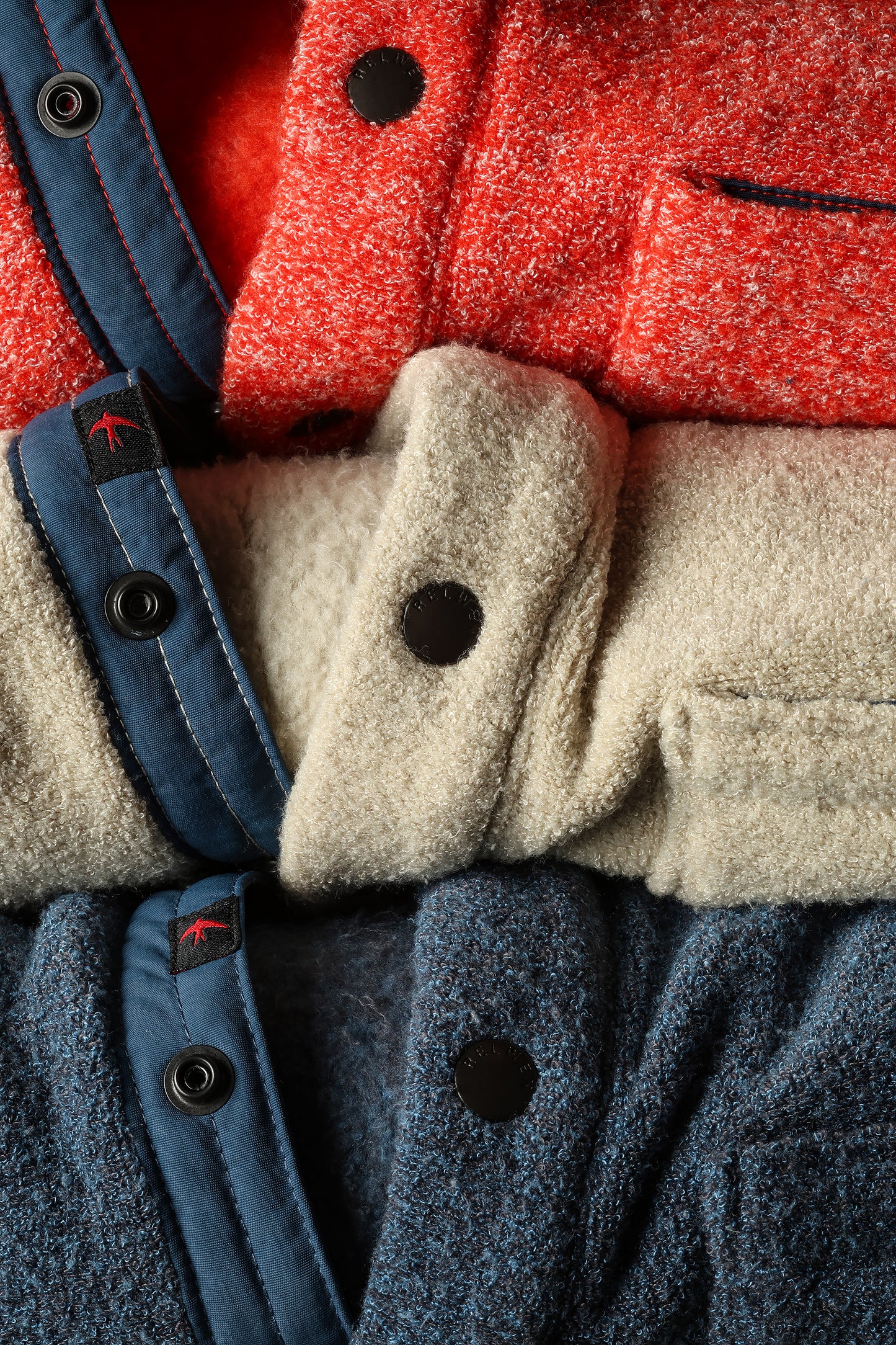 Terry Snap-Zip Mock - Cadet Navy - DUNE + SALT