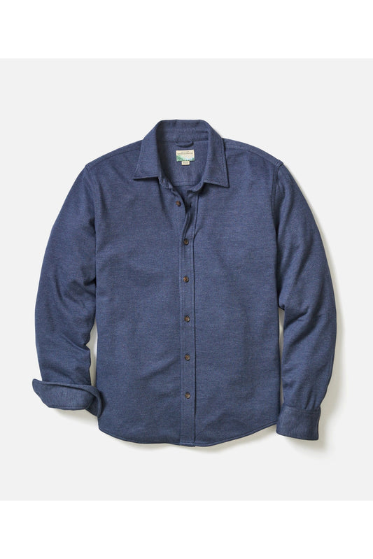 Pacifica Stretch Twill Shirt - Navy - DUNE + SALT
