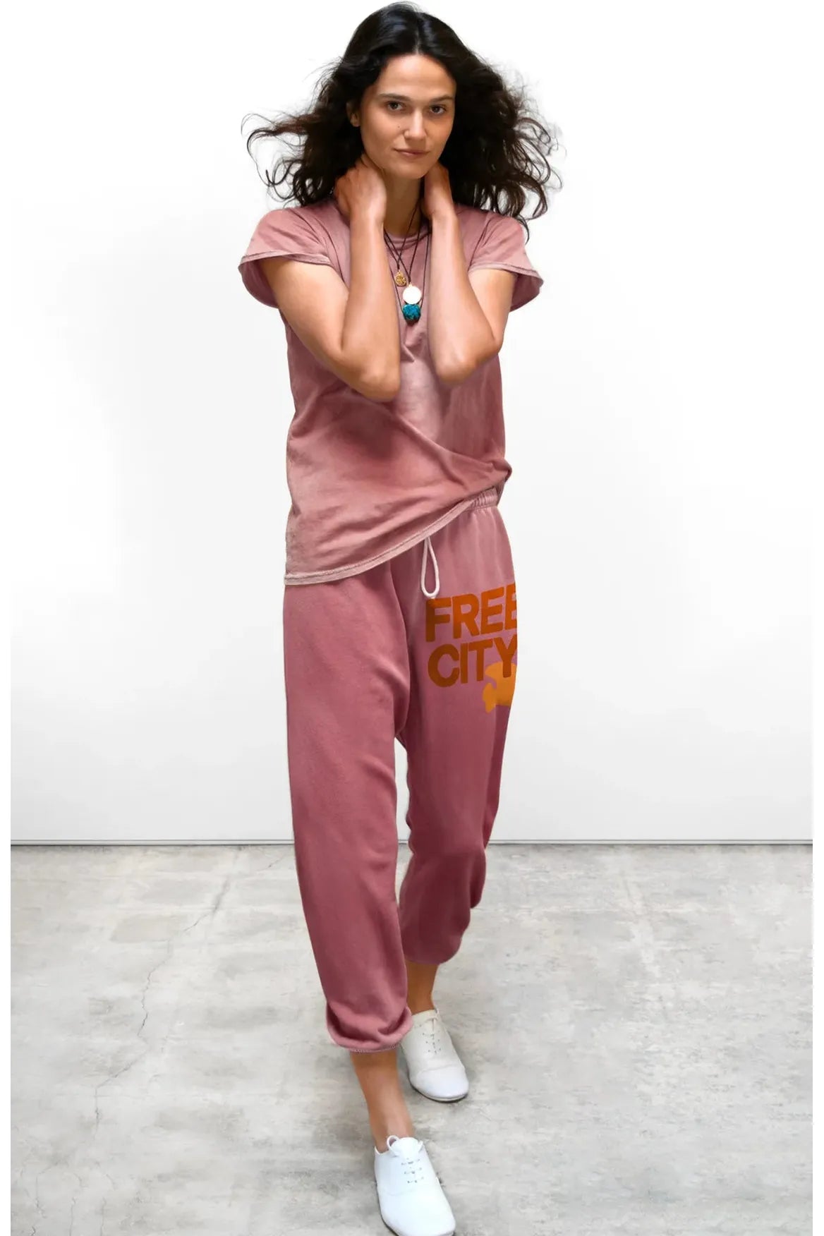 FREECITYLARGE sweatpant - moonshrooms/blues - DUNE + SALT