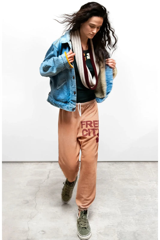 RTU1972 CALKID TURQ HOMESTUD AMERICANA SHERPA JKT - Vintage Patina - DUNE + SALT