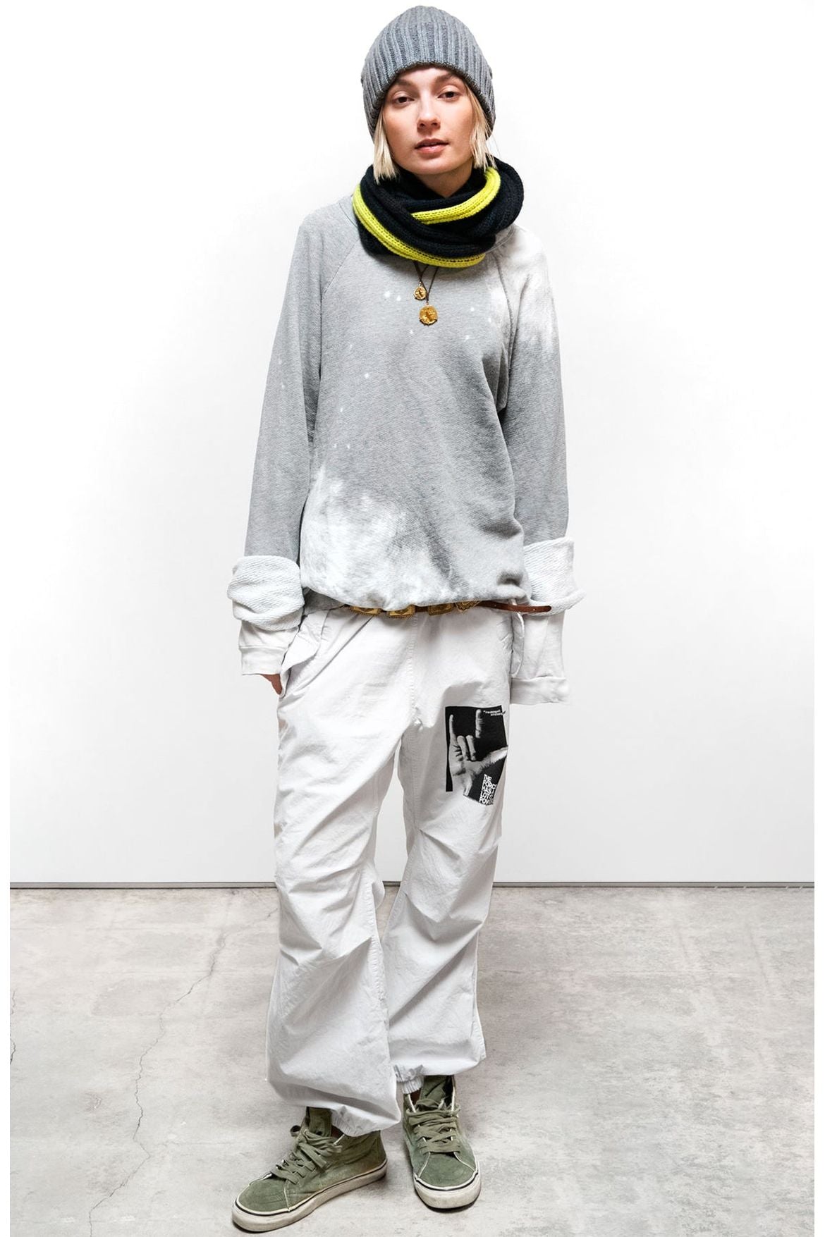 LUCKY RABBIT sweatshirt - moonshrooms blue - DUNE + SALT