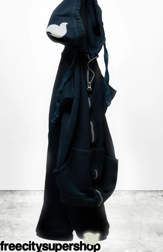 SUPERFLUFF LUX zip hoodie - Deepspace/Cream