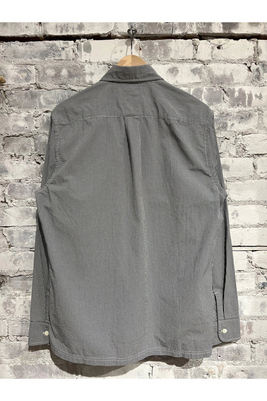 Seersucker Popover - Black/White Micro Check - DUNE + SALT