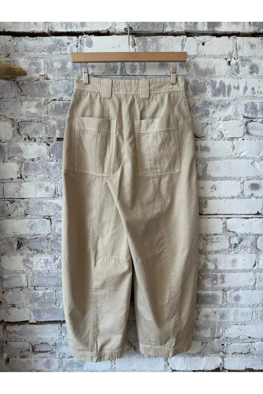 Rhannon Barrel Pant - Soft Beige - DUNE + SALT
