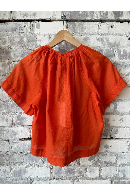 Cotton-Voile SS Top - Washed Red - DUNE + SALT