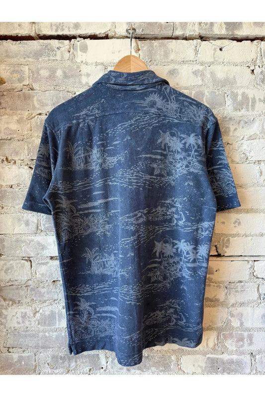 Bouclette Knit Polo - Cobalt - DUNE + SALT