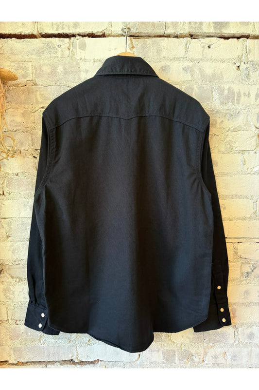 Bodie Acorn Pocket Western Shirt - Navy Twill - DUNE + SALT