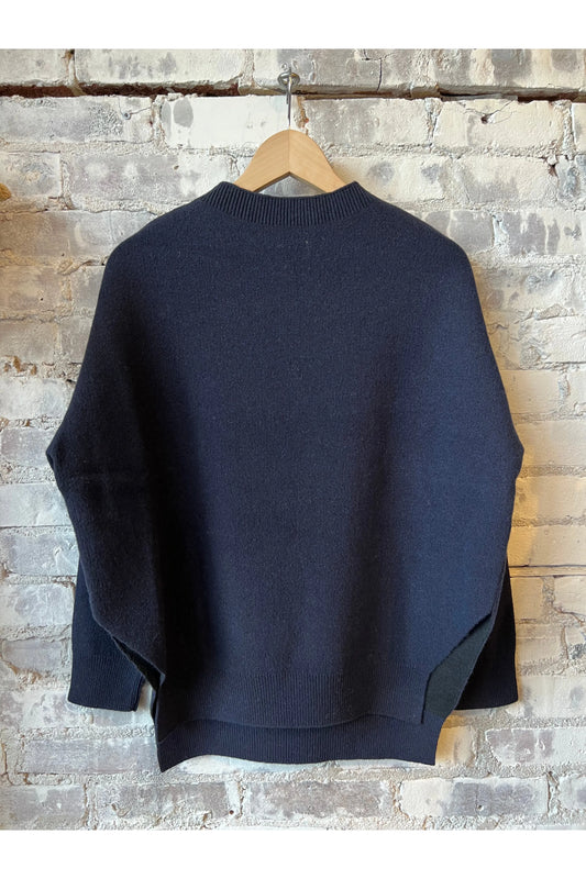 Wool Blend Double-Face Jumper - Dark Night - DUNE + SALT