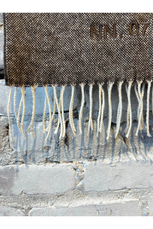 Scarf Two Wool Blend Scarf - Brown Multi - DUNE + SALT