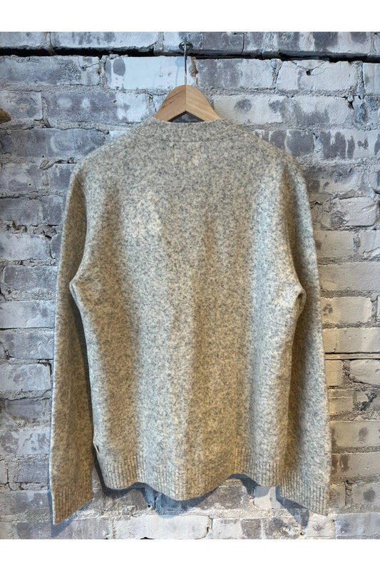 John V-Neck Cardigan - White Pepper - DUNE + SALT