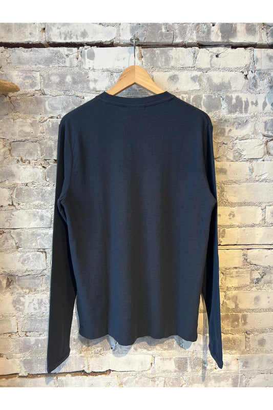 Clive Waffle Knit Tee - Navy Blue - DUNE + SALT