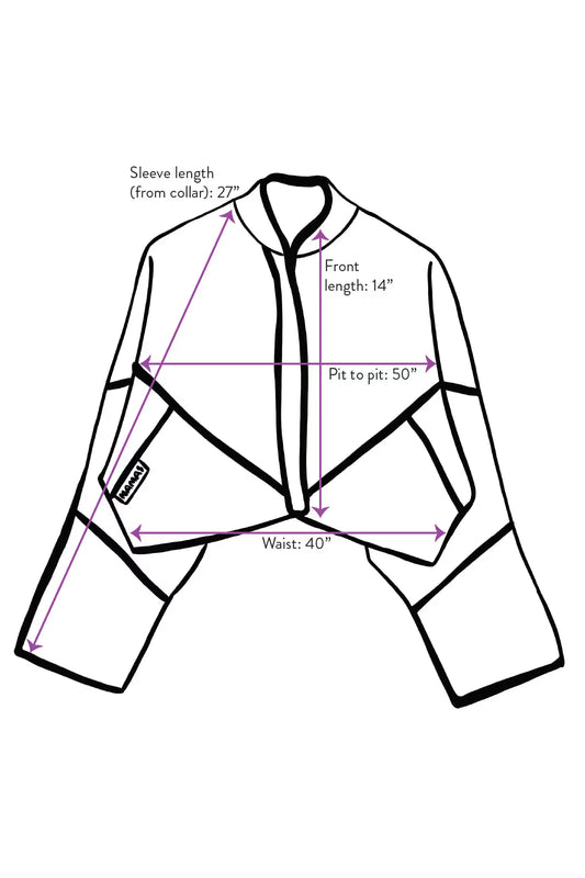 Kaira Cropped Quilted Patchwork Jacket - Assorted Colors - DUNE + SALT