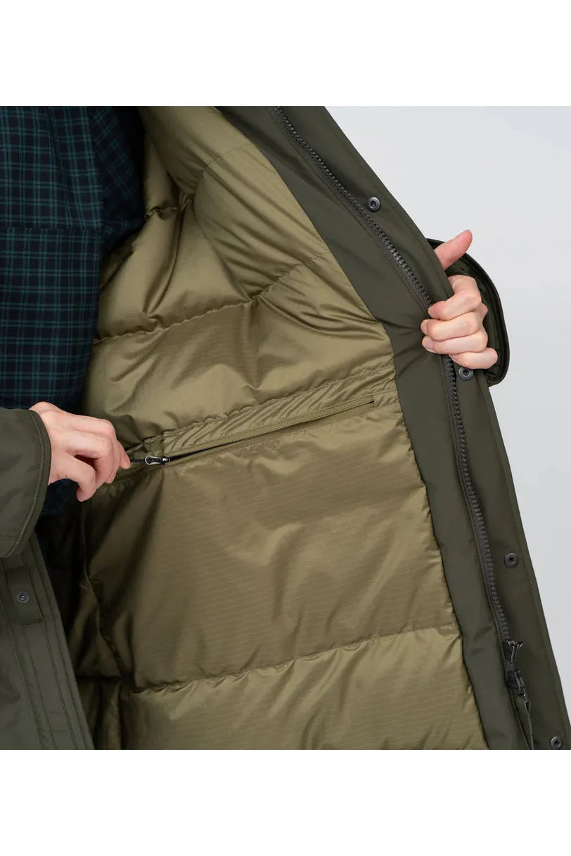 GORE-TEX Long Down Coat - Navy - DUNE + SALT