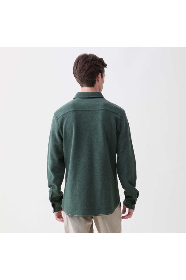 Rex Soft Knit Shirt - Green Heather - DUNE + SALT