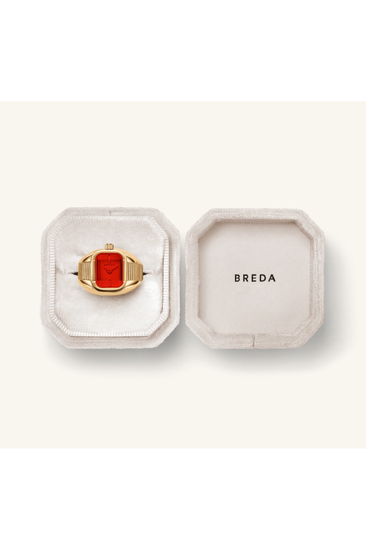 Nocturne Time Ring - Deep Gold/Flame