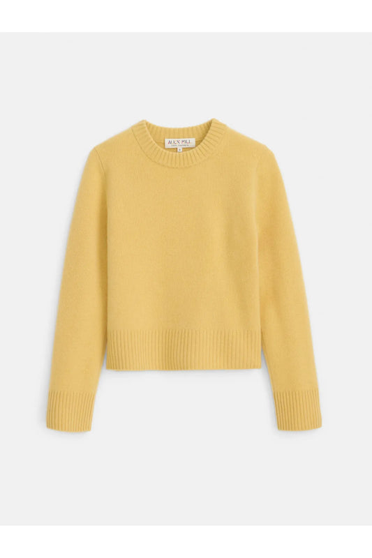 Marais Cashmere Crewneck Sweater - Acacia - DUNE + SALT